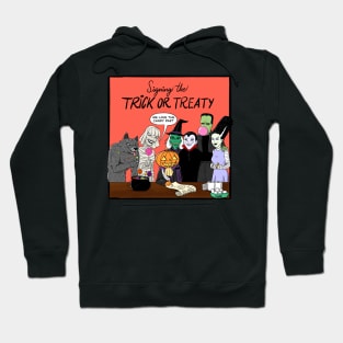 trick or treat halloween monsters Hoodie